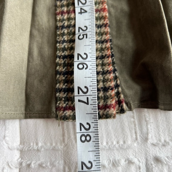 Mystree Wool Blend Button Down Jacket — Pleated Plaid & Faux Suede | NWT | Small - Picture 13 of 13